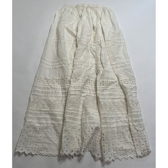 Spell & The Gypsy Eyelet Embroidered Skirt in White - Picture 2 of 3